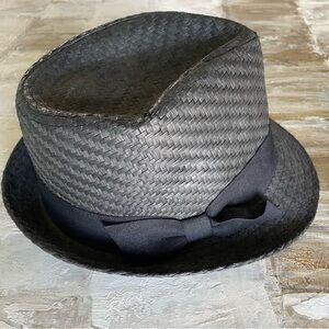 Black women’s beach fedora hat